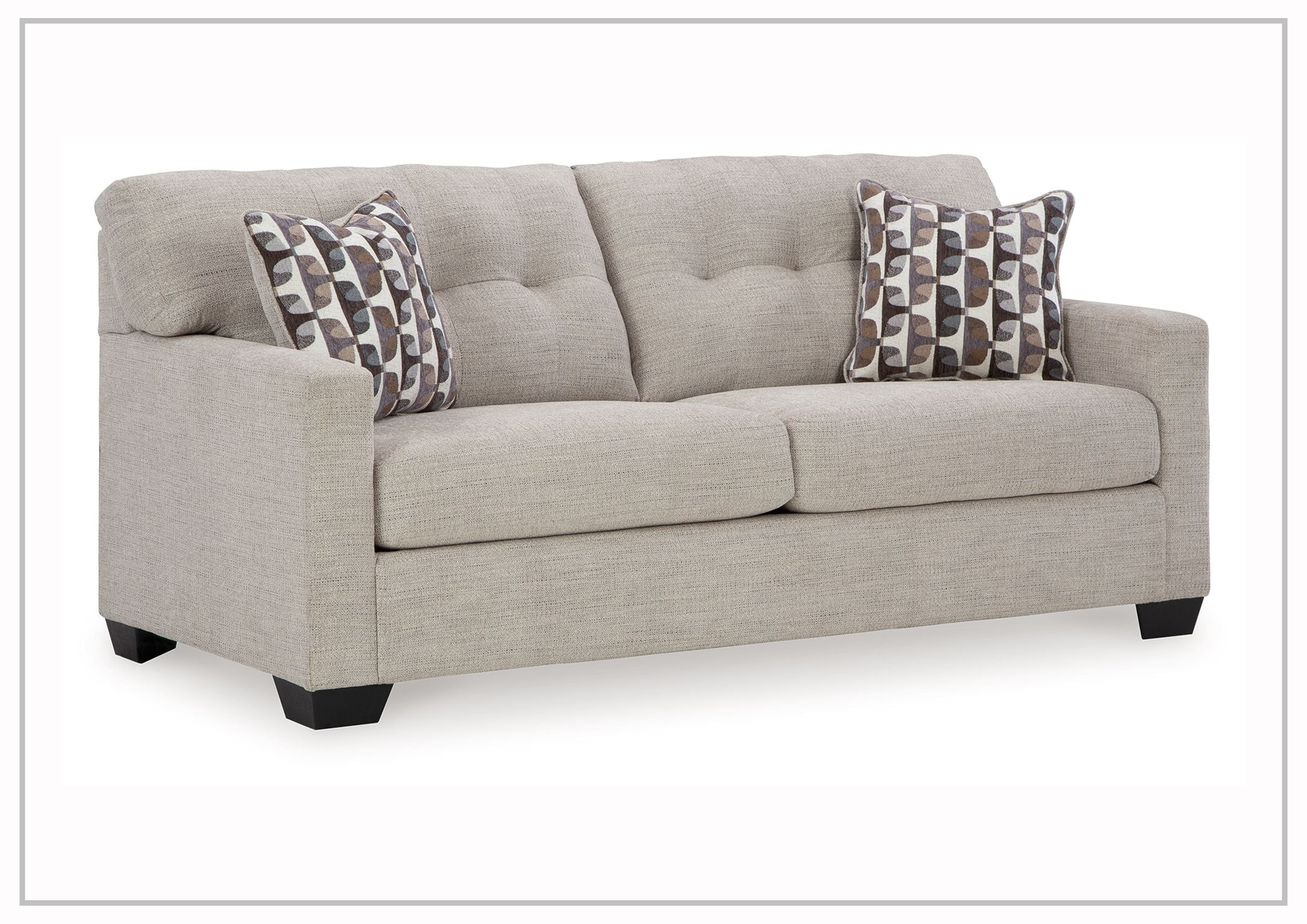 Gio Italia Marston Fabric Sofa - Light & Dark Color Options | Modern Living Room Furniture for Home & Office Comfort
