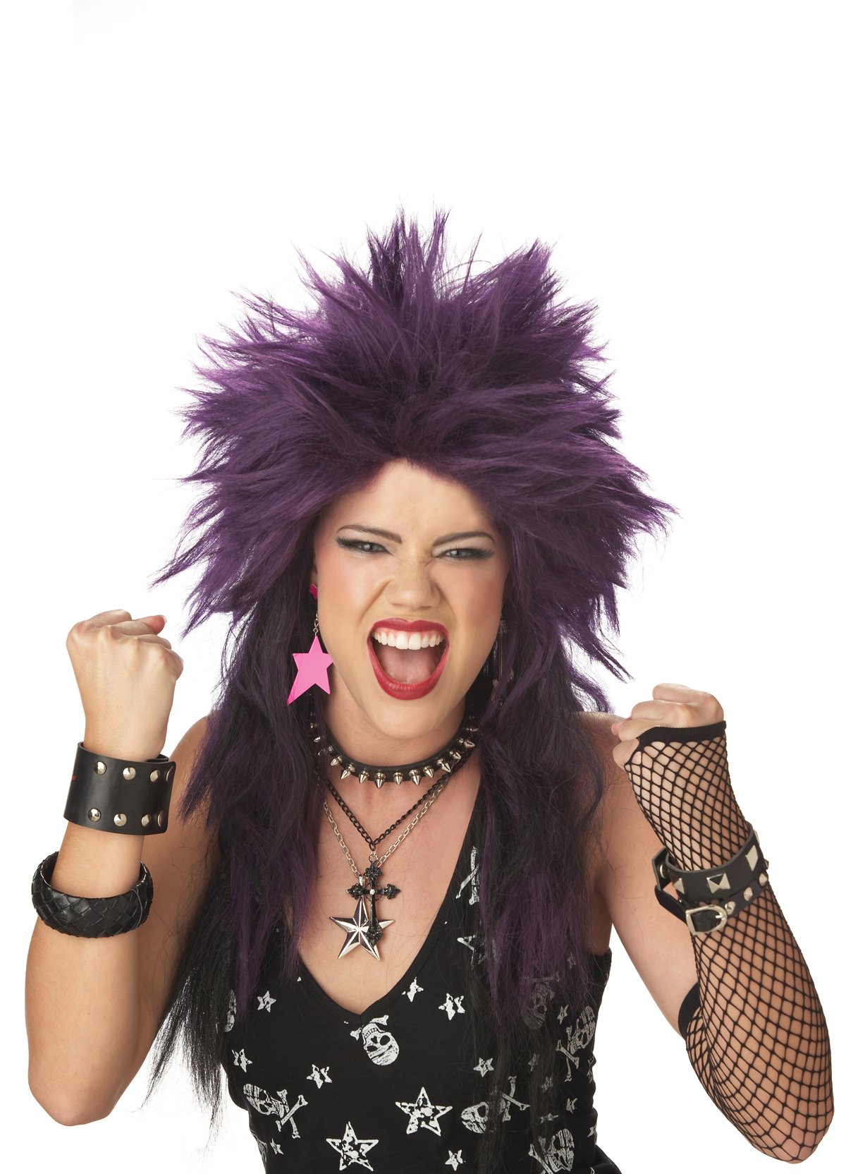 California Costumes Rock It Wig - Long Curly Synthetic Hair Wig for Women, Halloween Cosplay, Costume Parties & Themed Events - Perfect for 80s Disco, Rock Concerts & Dress-Up Fun