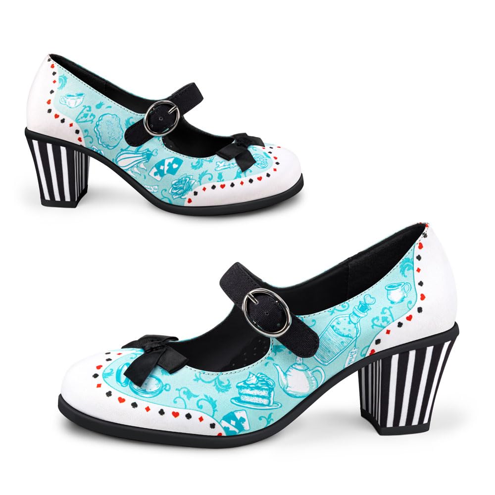 Hot Chocolate Design Chocolaticas Women's Mid Heel Mary Jane Pumps - Elegant Office & Party Shoes for Women