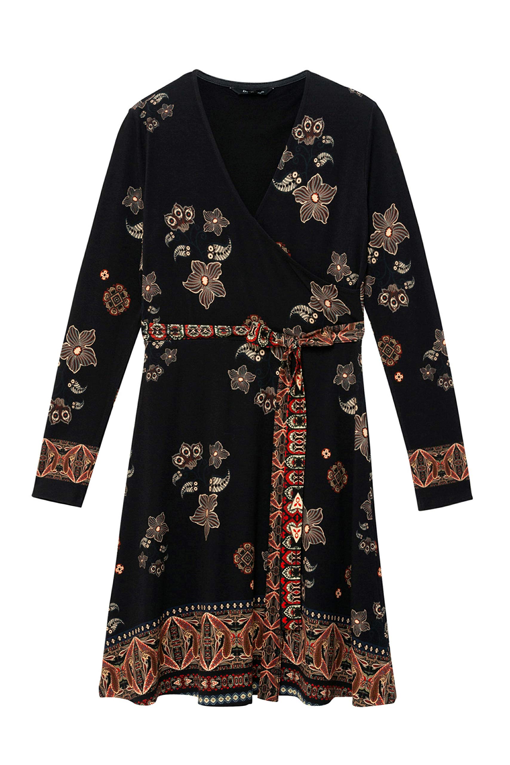Desigual Women's Long Sleeve Dress - Elegant Floral Print Party & Evening Wear for Special Occasions