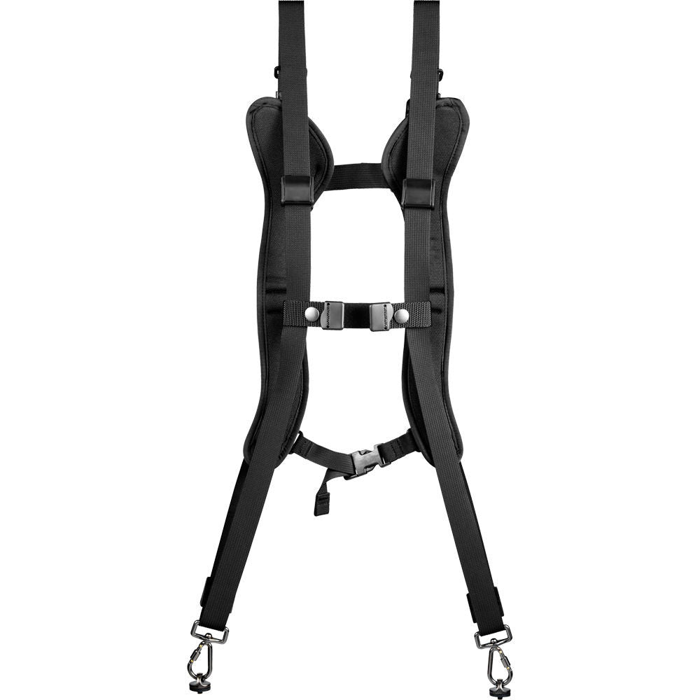 Black Rapid Slim Double Camera Strap (DR 2) - Comfortable Dual Camera Harness for Professional Photographers - Perfect for Weddings, Events & Travel Photography