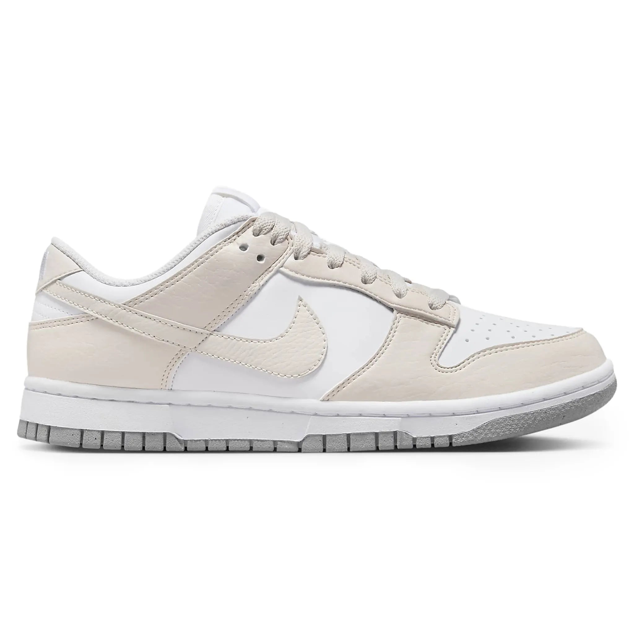 Nike Dunk Low Next Nature Women's Sneakers - White & Light Orewood Brown | Eco-Friendly Materials | Casual Wear, Street Style & Everyday Comfort