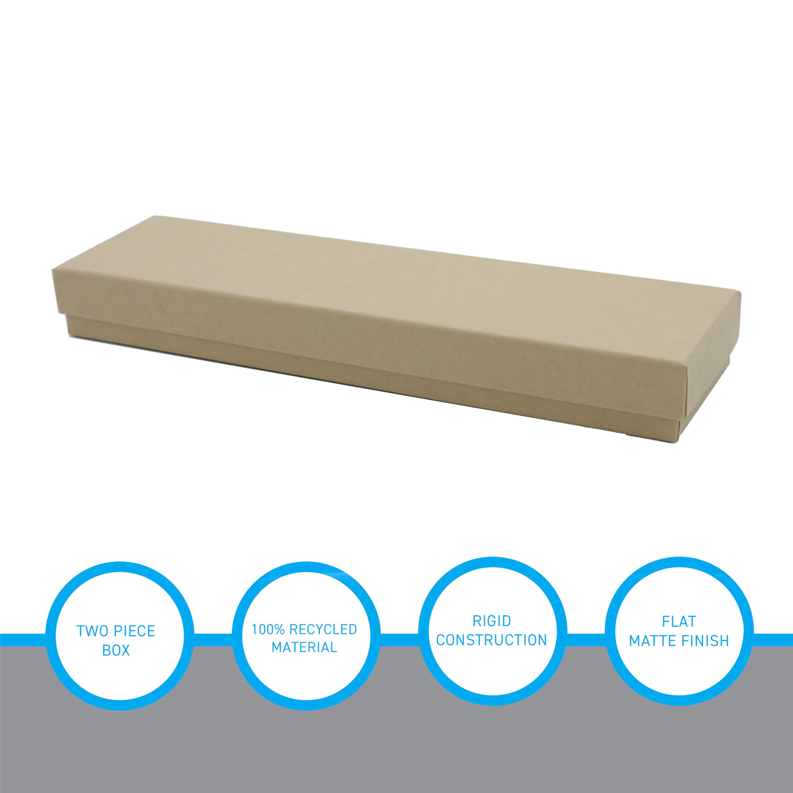 SSWBasics 100% Recycled Cotton Filled Kraft Jewelry Gift Boxes - 8