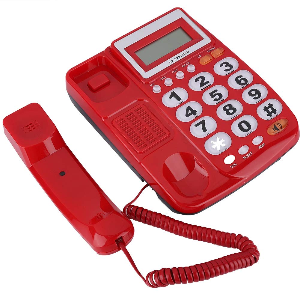 **Corded Landline Telephone with Caller ID, Speakerphone & LCD Display - Clear Sound, Big Buttons for Home & Office - Perfect for Elderly & Business Use**