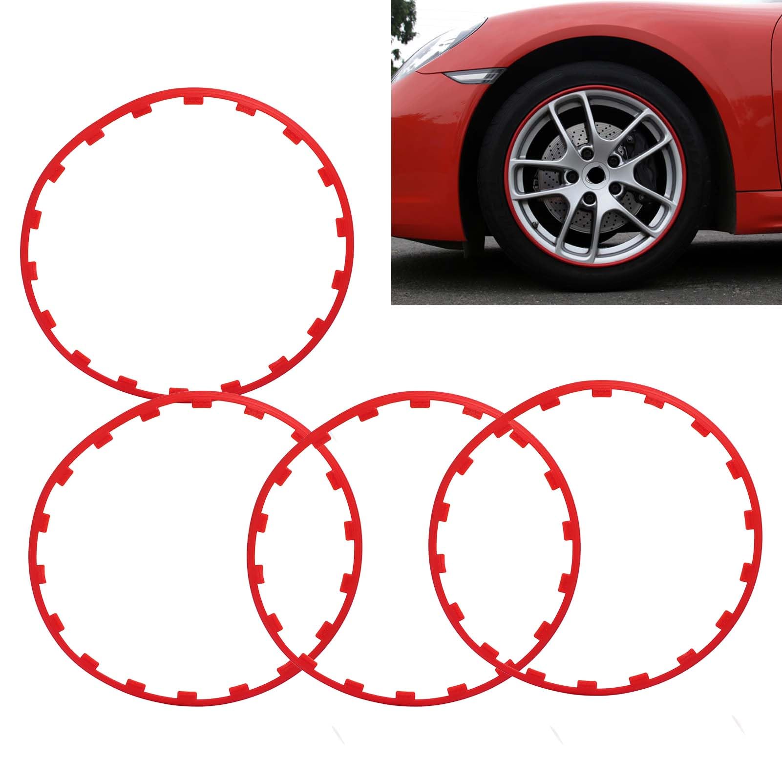 **Durable Nylon Wheel Rim Protectors for 18-Inch Wheels (2017-2023) – Set of 4, Anti-Scratch, Easy Installation – Perfect for Parking Safety & Curb Protection**