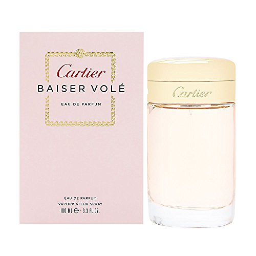 Cartier Baiser Vole Eau De Parfum Spray for Women - 3.3 oz Floral Fragrance | Romantic Date Night & Special Occasion Perfume