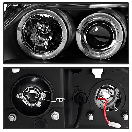High-Performance LED Halo Headlights for Pontiac G6 2005-2008 - Black/Clear Lens - Upgrade Your Night Driving Visibility & Style