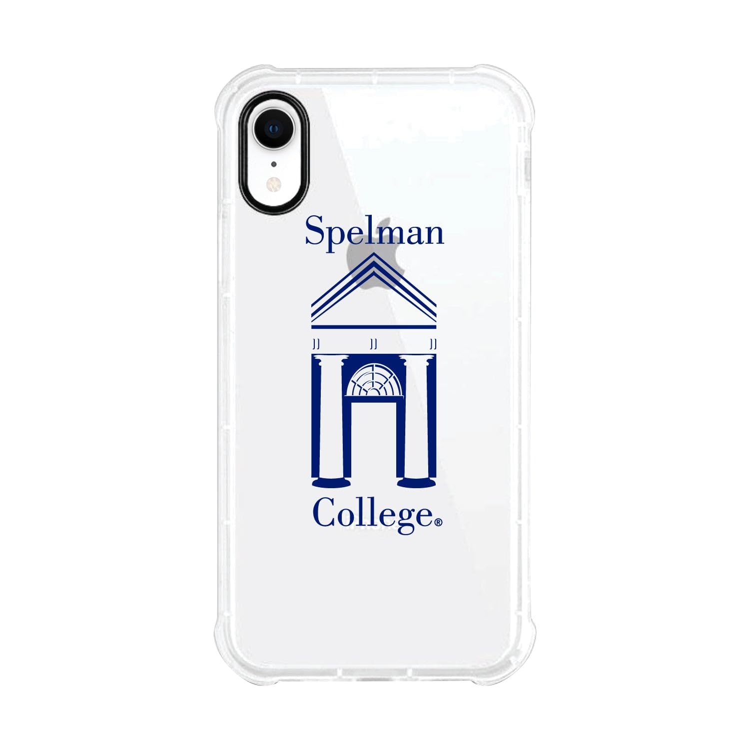 OTM Essentials Durable Phone Case for iPhone 13 Pro Max - Shockproof Tough Edge Protection, Classic White Design | Perfect for College Students at Spelman & Everyday Use