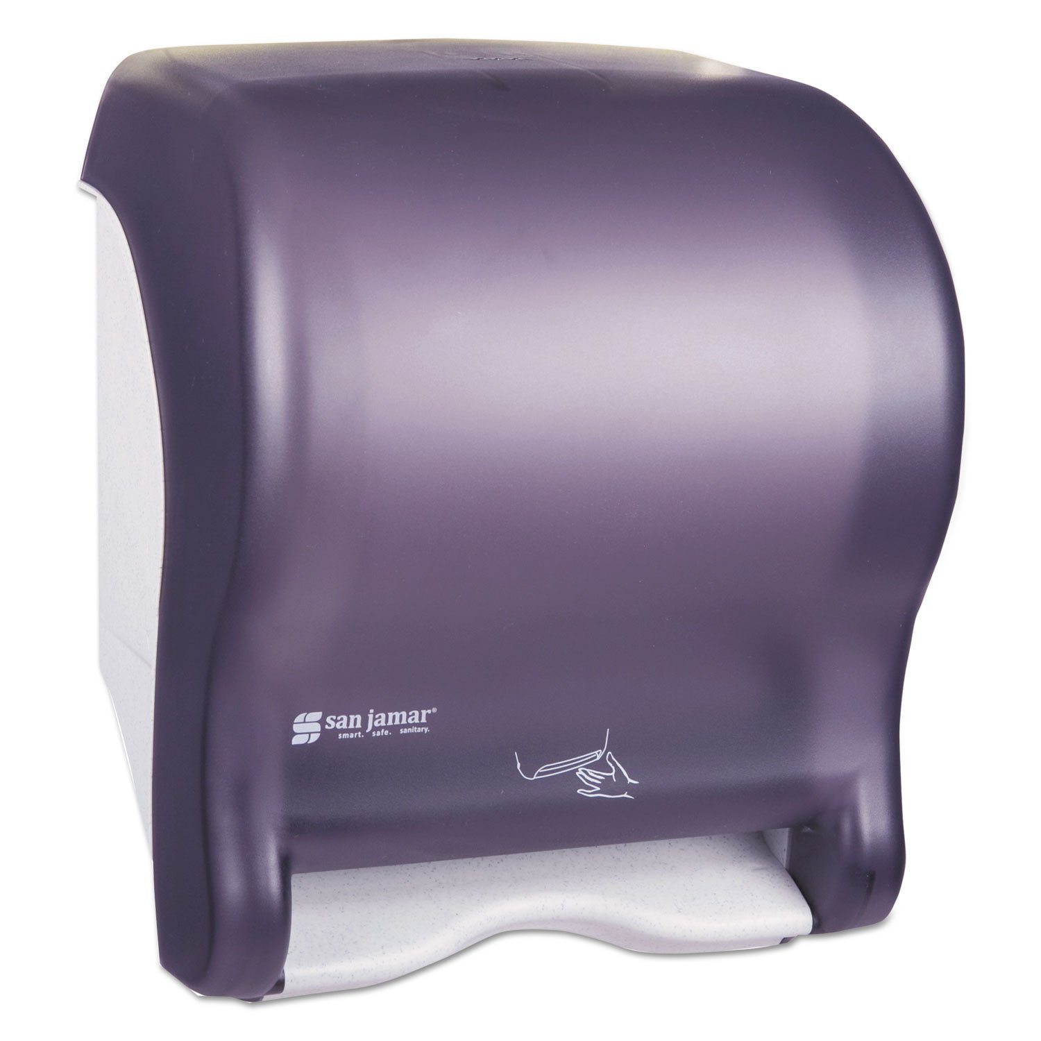 San Jamar Smart Essence Electronic Roll Towel Dispenser - Hands-Free Automatic Paper Towel Dispenser for Kitchen, Bathroom & Commercial Use - Hygienic Touchless Solution for Restaurants, Offices & Healthcare Facilities