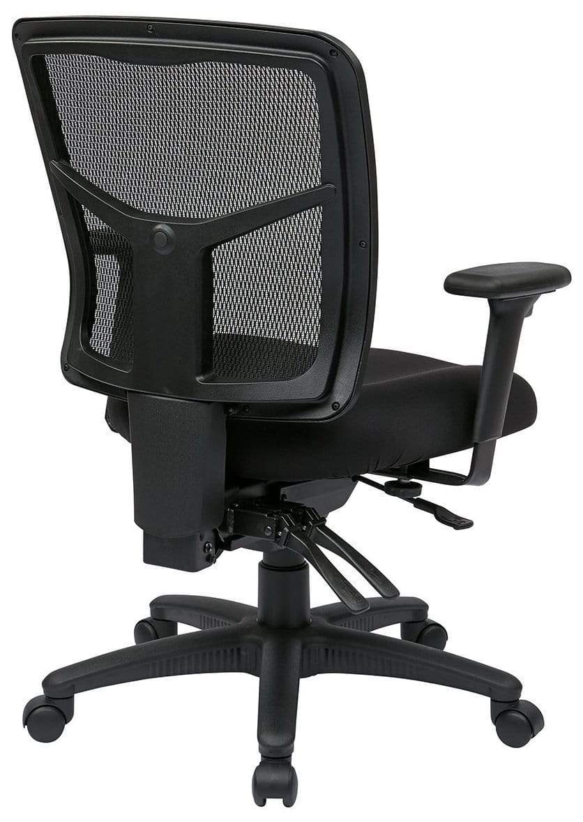 Ergonomic Pro Line II Mid Back Mesh Office Chair with Lumbar Support - Adjustable Height & Tilt for Home & Office Workspaces - Comfortable Desk Chair for Long Hours Sitting