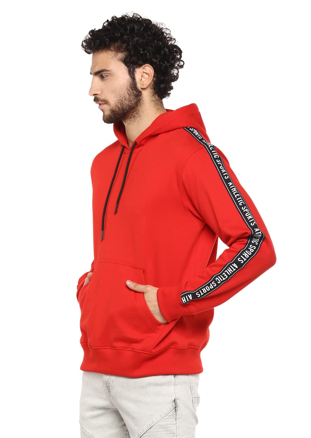 Alan Jones Men's Fleece Hooded Sweatshirt - Warm Winter Pullover with Pockets for Outdoor Activities, Hiking & Casual Wear