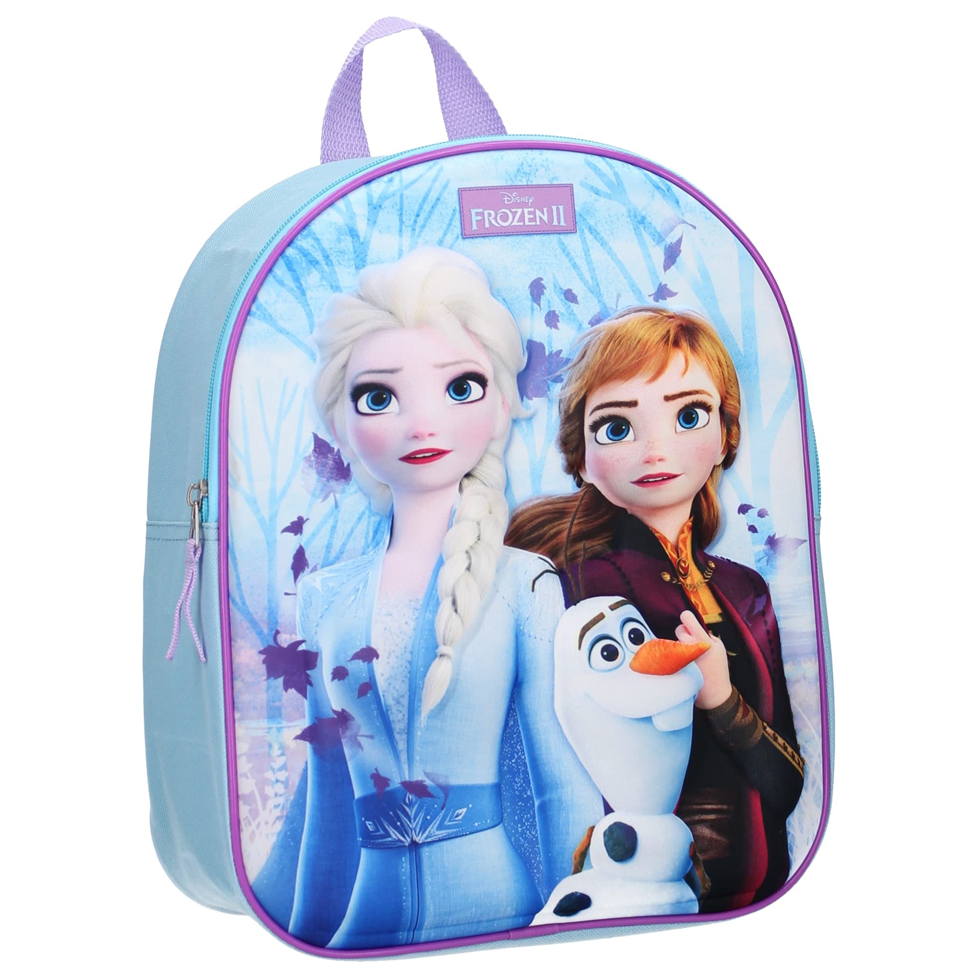 Disney Frozen 2 3D Backpack for Kids - Elsa Anna School Bag with Adjustable Straps - Perfect for School, Travel & Disney Theme Parties