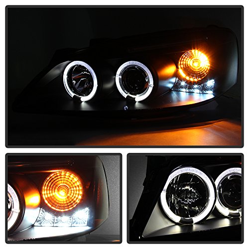 Pontiac G6 05-08 LED Halo Headlights - Black/Smoked Lens - High Visibility & Style Upgrade for Night Driving