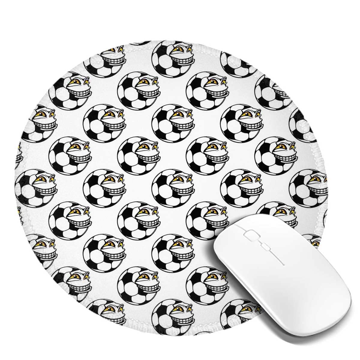 Non-Slip Round Mouse Pad Set (2PCS) - 7.9×7.9×0.12 Inches Rubber Base Computer Mousepad with Cute Cartoon Designs for Women - Perfect for Office, Gaming & Home Workspace Accessories