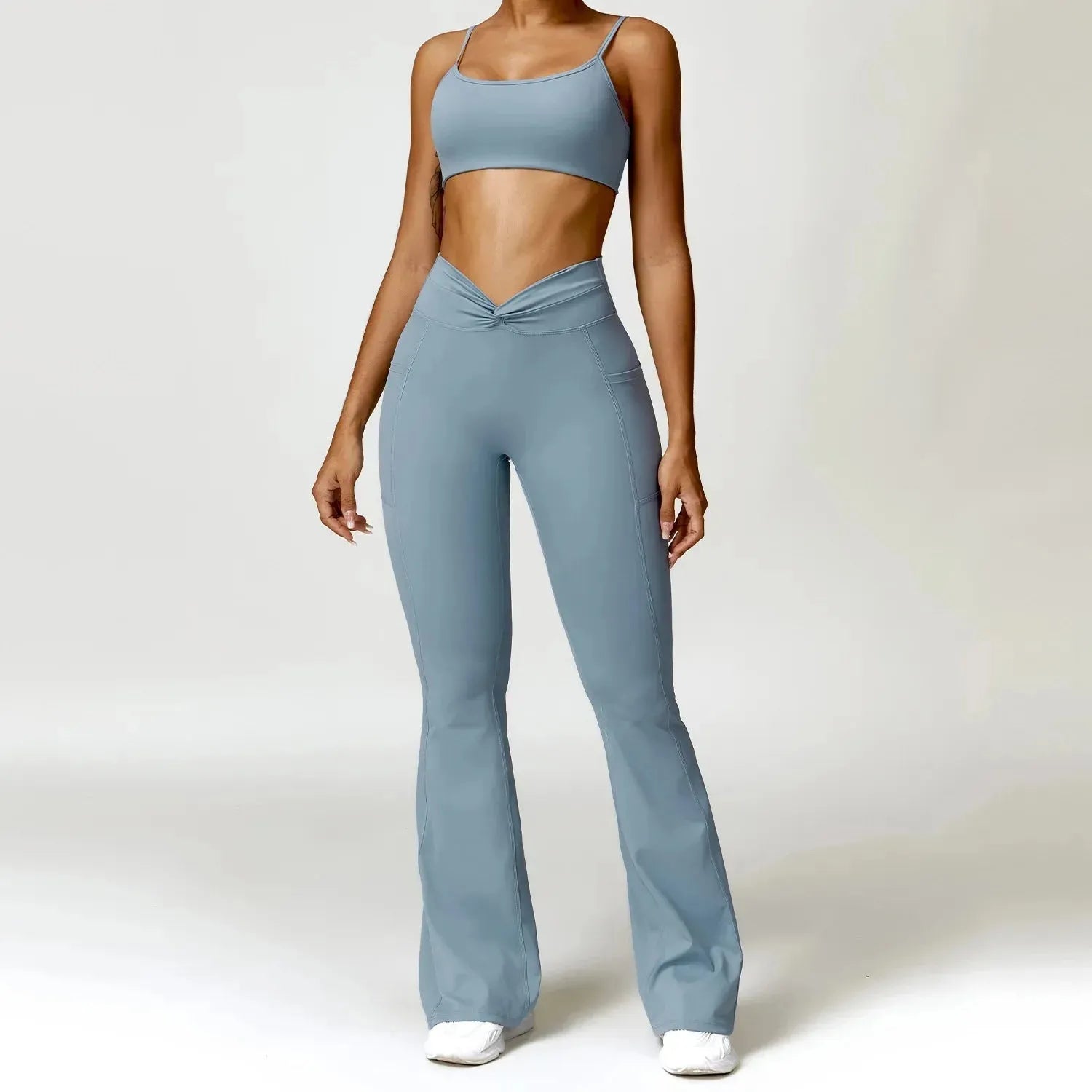 2PCS Women's Sexy Yoga Tracksuit Set - Sports Bra, Shorts & Leggings for Gym, Running, Fitness Workout | Comfortable Athletic Wear for Women | Perfect for Yoga, Pilates & Home Exercise