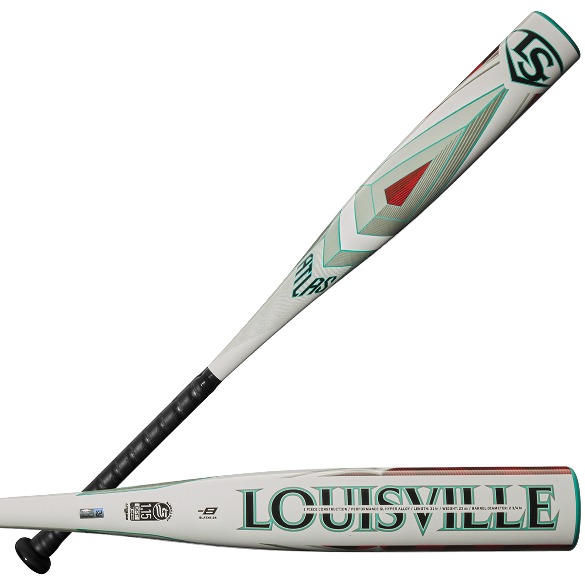 Atlas 8 USSSA 2 3/4 Baseball Bat - High Performance Youth & Adult Baseball Equipment for Training & Games