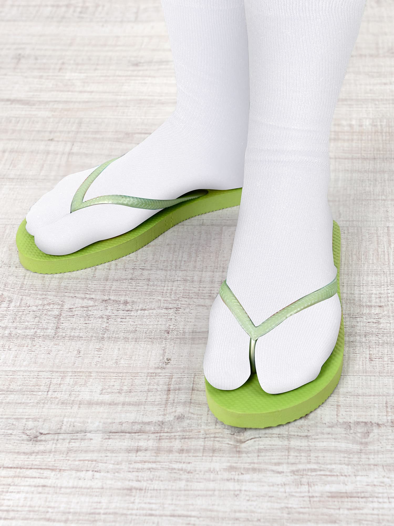 Geyoga 6 Pairs Flip Flop Socks - Split Toe Tabi Socks for Men & Women - Soft Elastic Cotton Socks for Yoga, Pilates, Home & Outdoor Activities