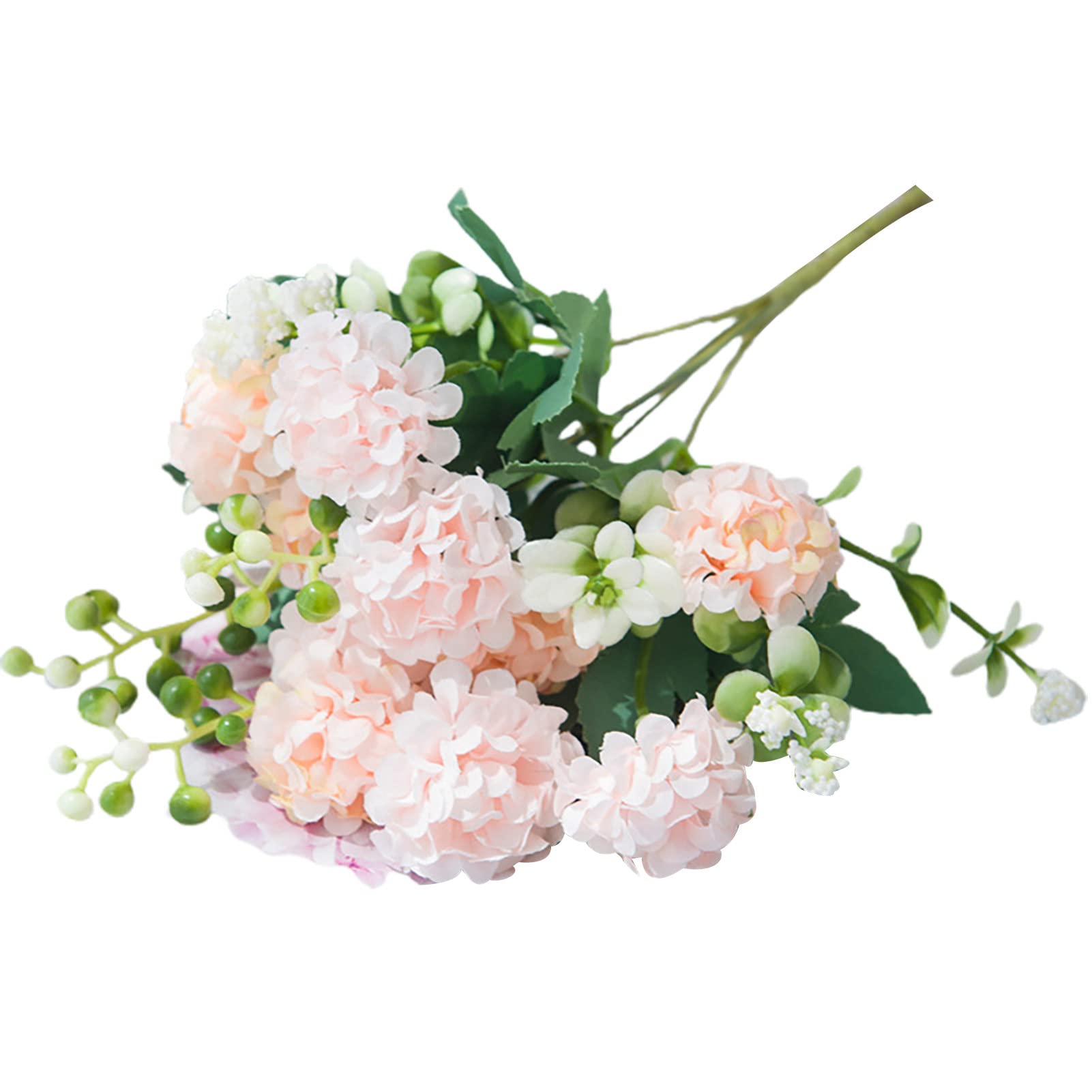 12-Pack Artificial Hydrangea Flowers Bouquet - Realistic Faux Flowers for Home Decor, Wedding Centerpieces & Garden Arrangements - UV Resistant, Bendable Stems - Indoor/Outdoor Decorative Fake Flowers