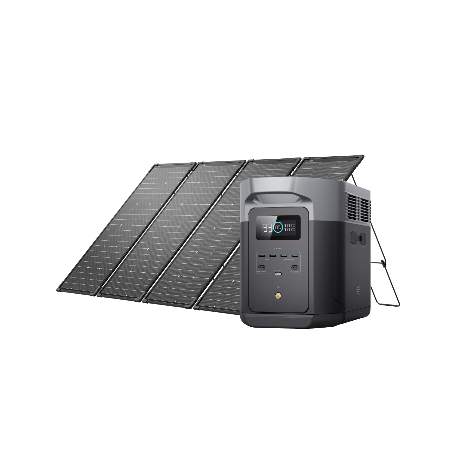 EcoFlow DELTA 2 Max Portable Power Station 2000W | 2048Wh Solar Generator for Home Backup, Camping & Outdoor Adventures | Fast Charging, Expandable Capacity, Clean Energy Solution