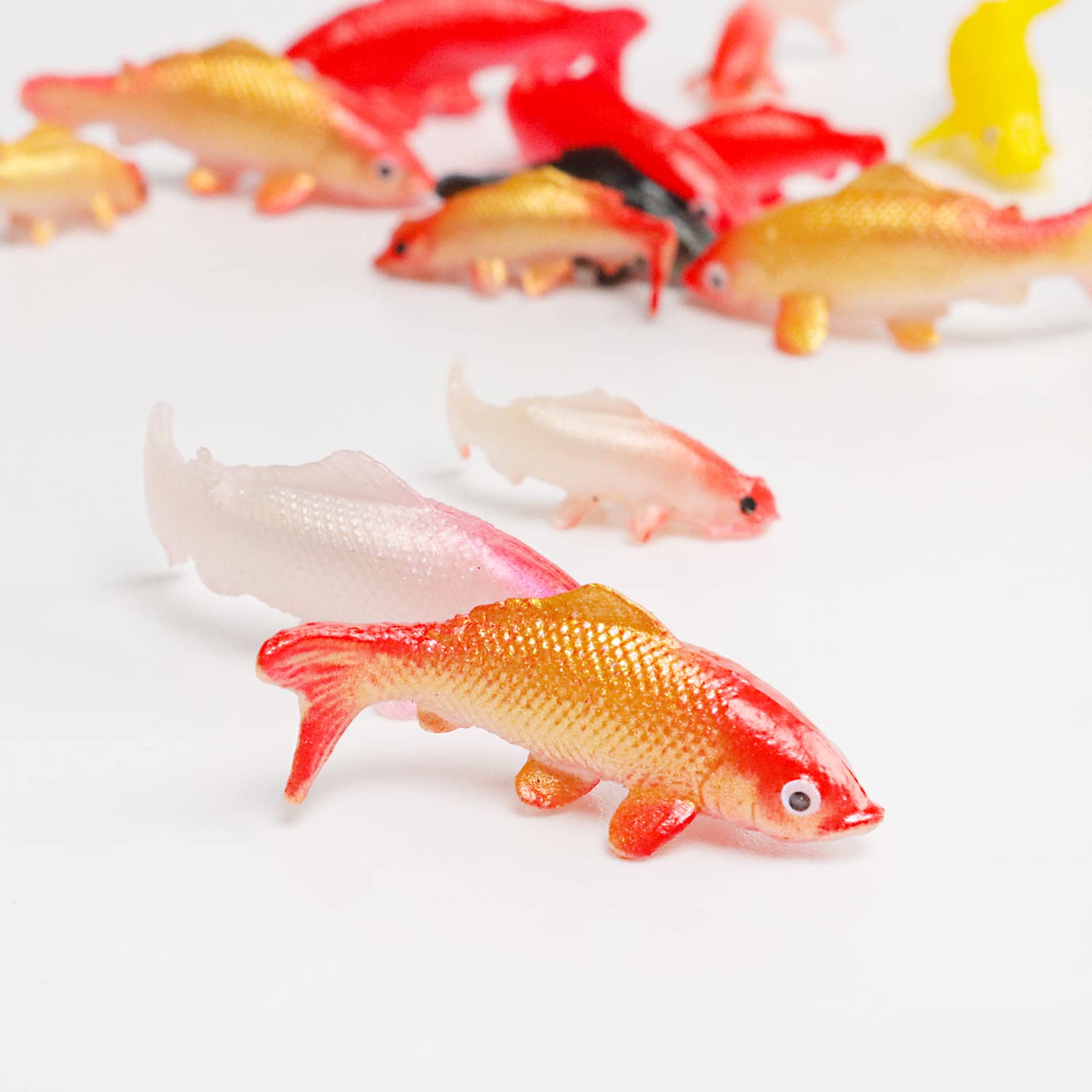 40Pcs Mini Koi Fish Figurines - Tiny Goldfish Decorations for Fairy Gardens, Aquariums & Home Decor | Perfect for DIY Crafts, Terrariums & Miniature Landscapes
