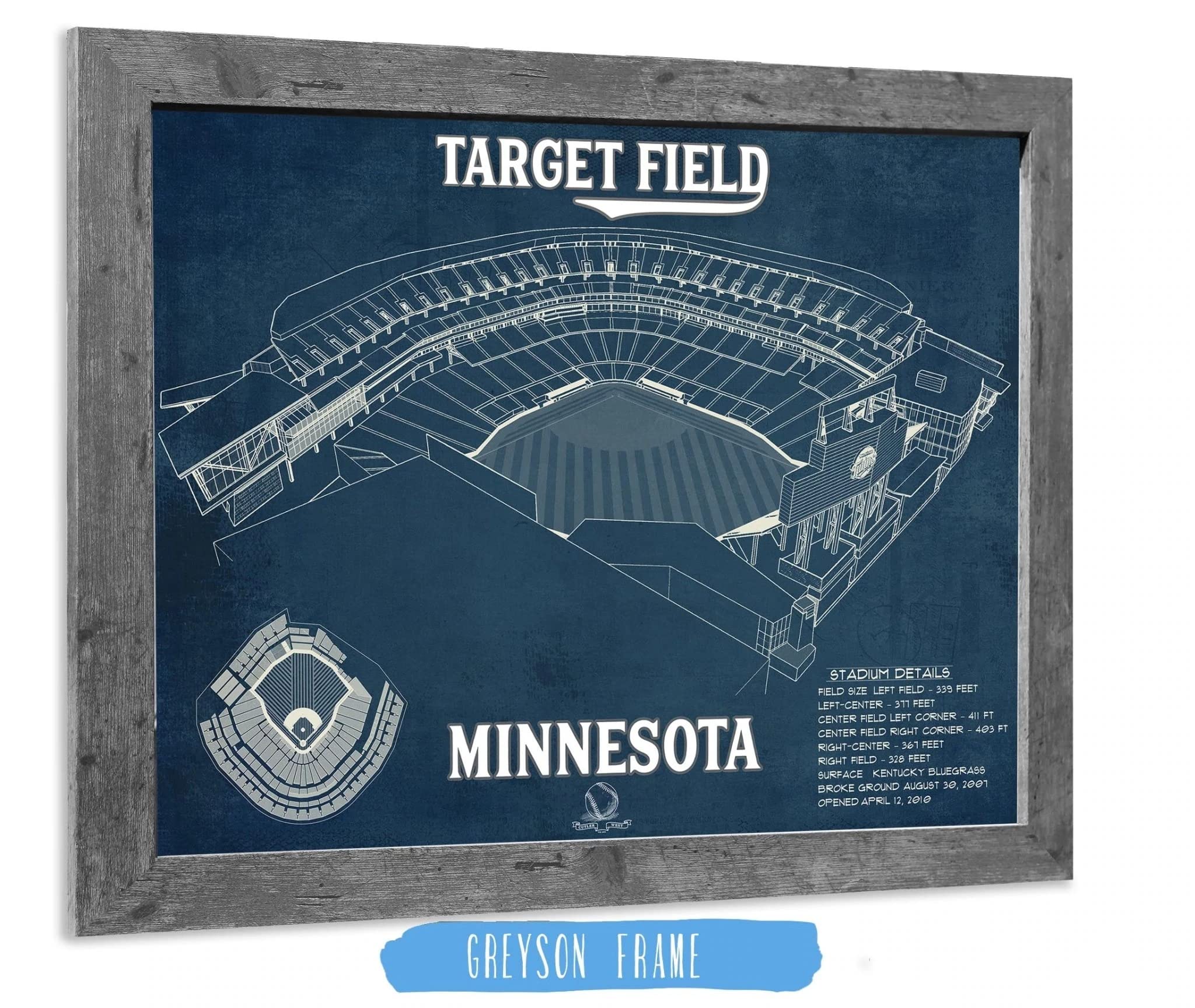 Vintage Minnesota Twins Baseball Print - 24