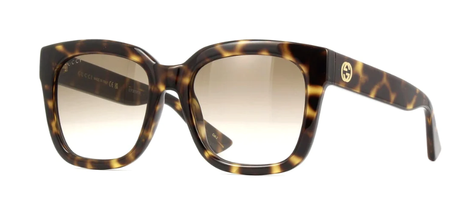 Gucci GG 1138S 003 Havana Brown Square Women's Sunglasses - Stylish UV Protection for Outdoor Activities & Fashion