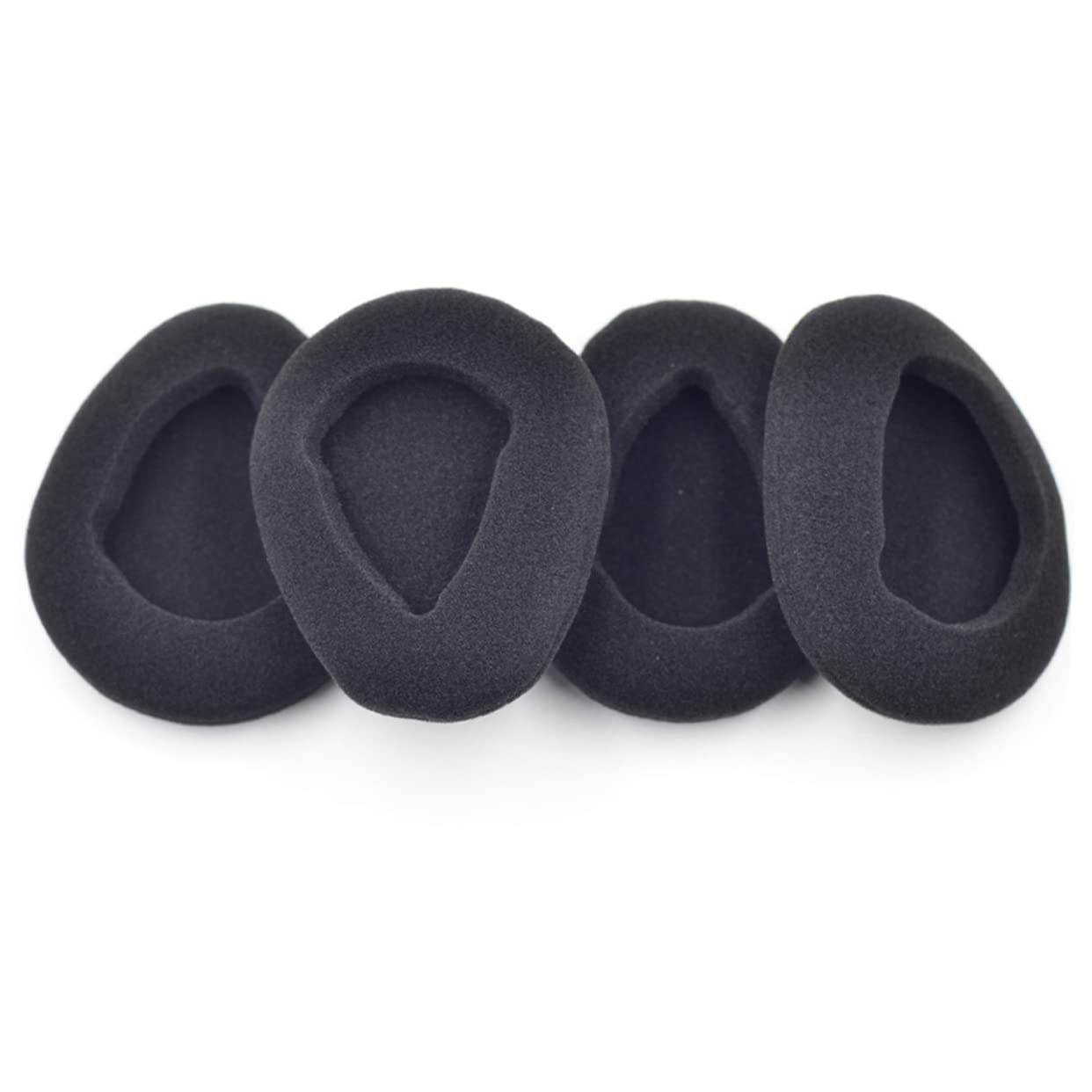 24 Pcs Replacement Headphone Ear Cushions - Soft Sponge Pads for Wired Headsets (Black) - Comfortable Fit for Music, Gaming & Office Use