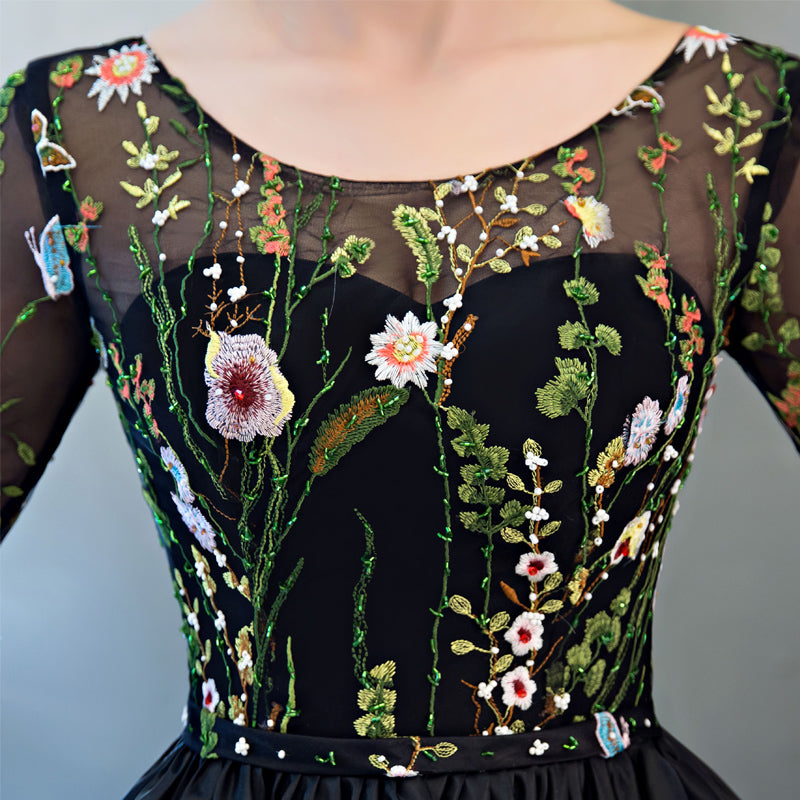 Elegant Black A-Line Short Prom Dress & Pink Evening Gown - Perfect for Homecoming, Cocktail Parties & Formal Events