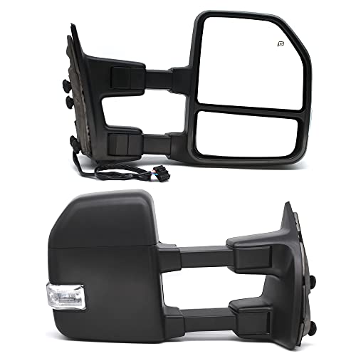 08-16 F250 350 450 Towing Mirrors Black