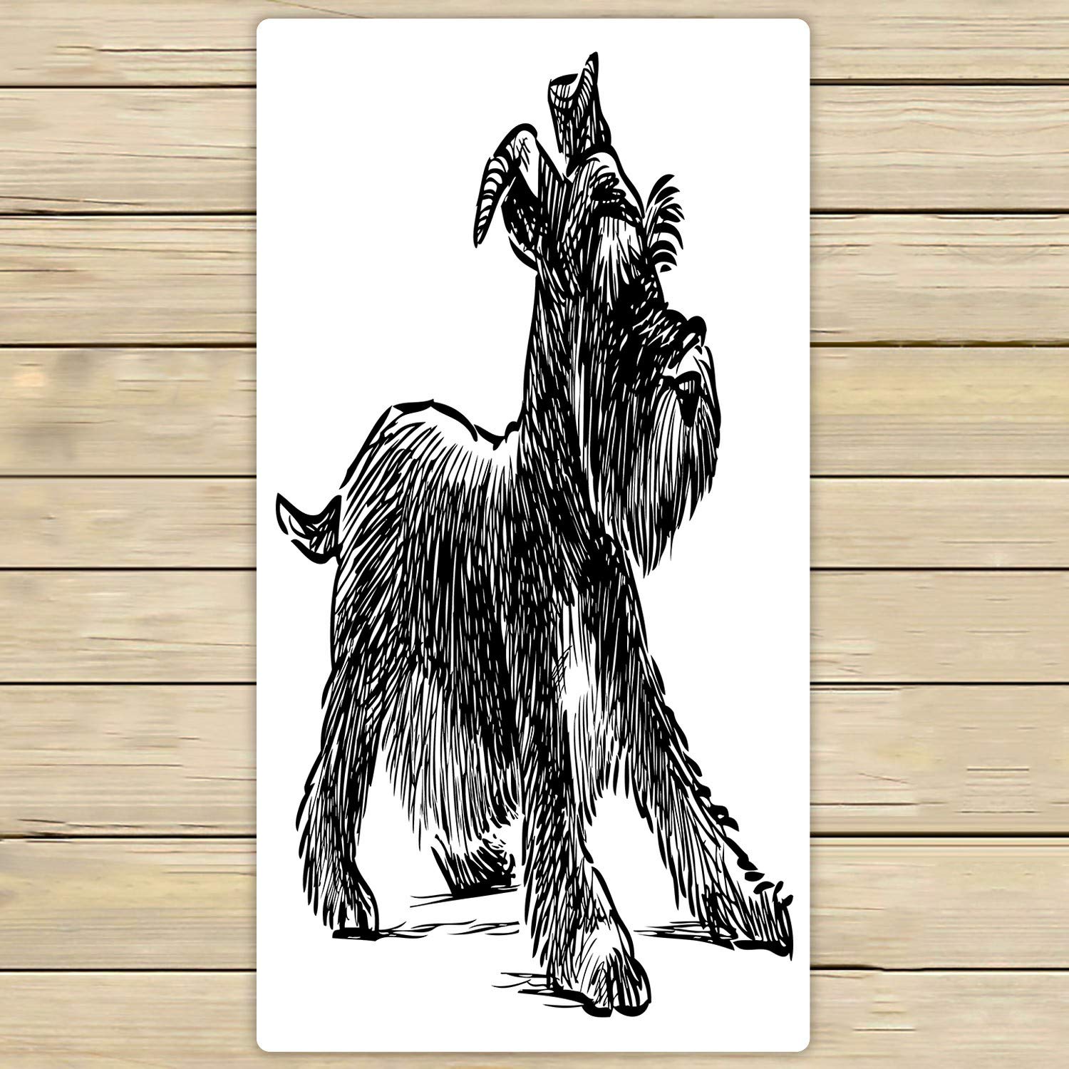 Premium Schnauzer Puppy Beach Towel - Super Soft Absorbent Bath & Shower Towel for Dogs - 30x56 Inch Large Size - Perfect for Home, Outdoor, Travel & Beach Use
