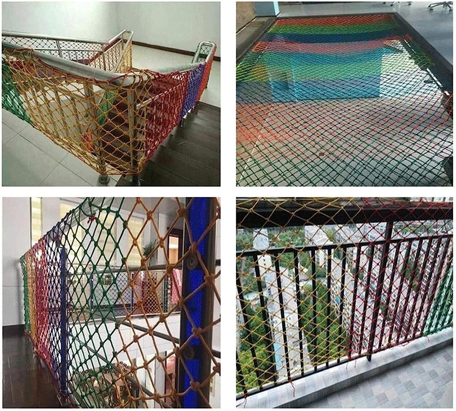 Kids Climbing Cargo Net - 2x3m (6.6x9.9ft) Outdoor Safety Play Net for Children | Anti-Fall Stair Protector & Backyard Adventure Toy for Boys & Girls | Perfect for Treehouses, Playgrounds & Indoor Gyms