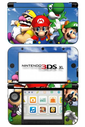 Super Mario 3D World Protective Skin Decal for Nintendo 3DS XL Console - Custom Gaming Cover for Kids & Adults - Perfect for Travel, Gaming Parties & Collectors