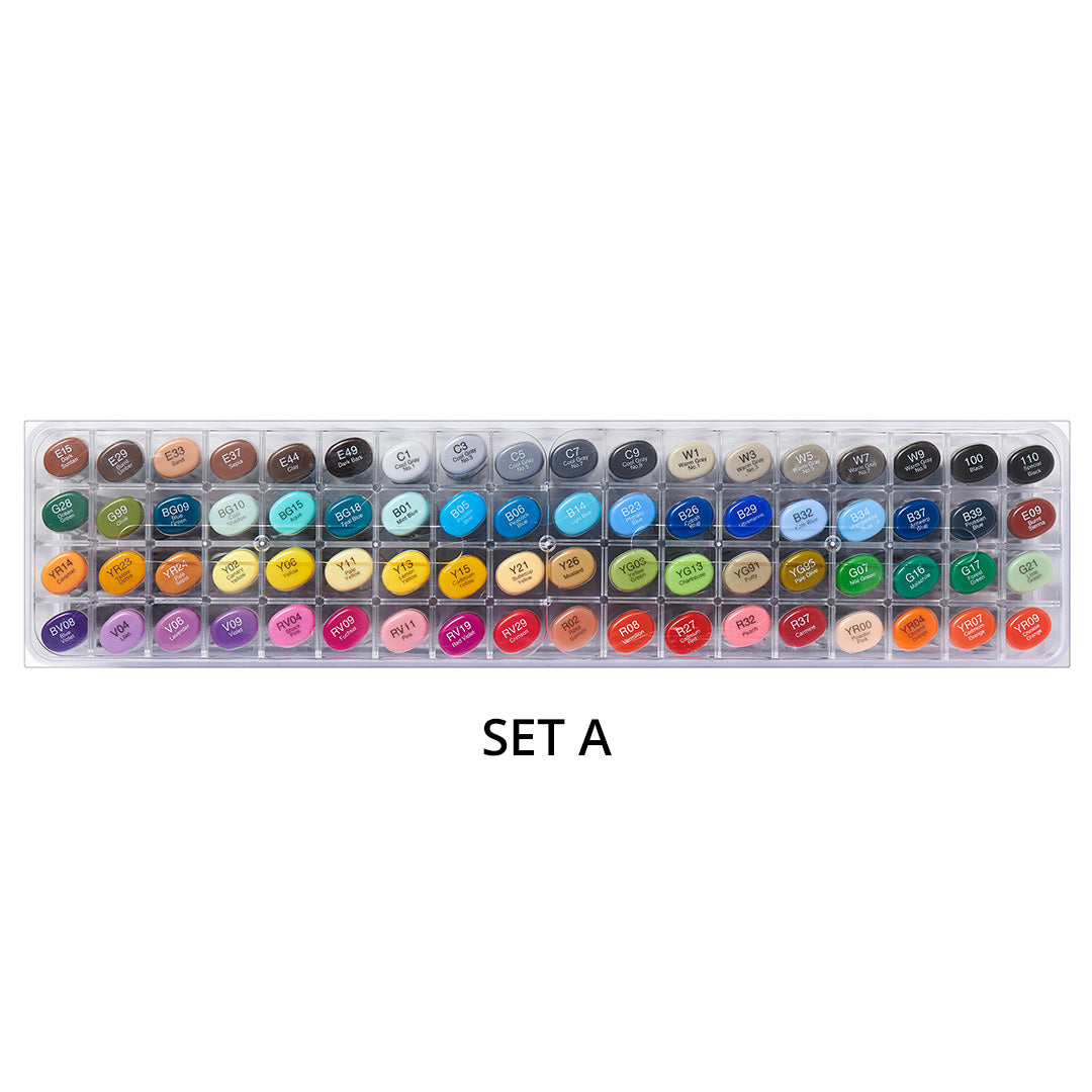 Premium Copic Sketch Marker Pen Set of 72 - Alcohol-Based Art Markers for Professional Illustrators & Artists - Perfect for Manga Drawing, Fashion Design & Calligraphy