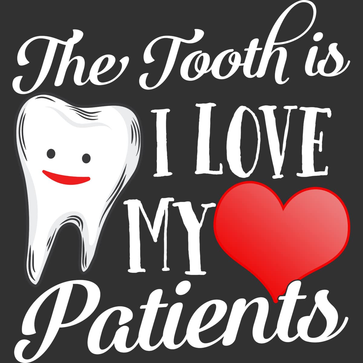 Design By Humans Men's Dentist Appreciation Tank Top - Funny 'I Love My Patients' Valentine's Day Gift for Dentists - Perfect for Dental Clinics, Valentine's Day & Casual Wear