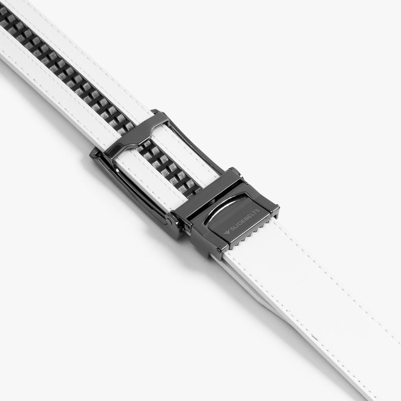 Custom White Belt for Men & Women - Adjustable Back Support Belt - Perfect for Work, Gym & Everyday Wear