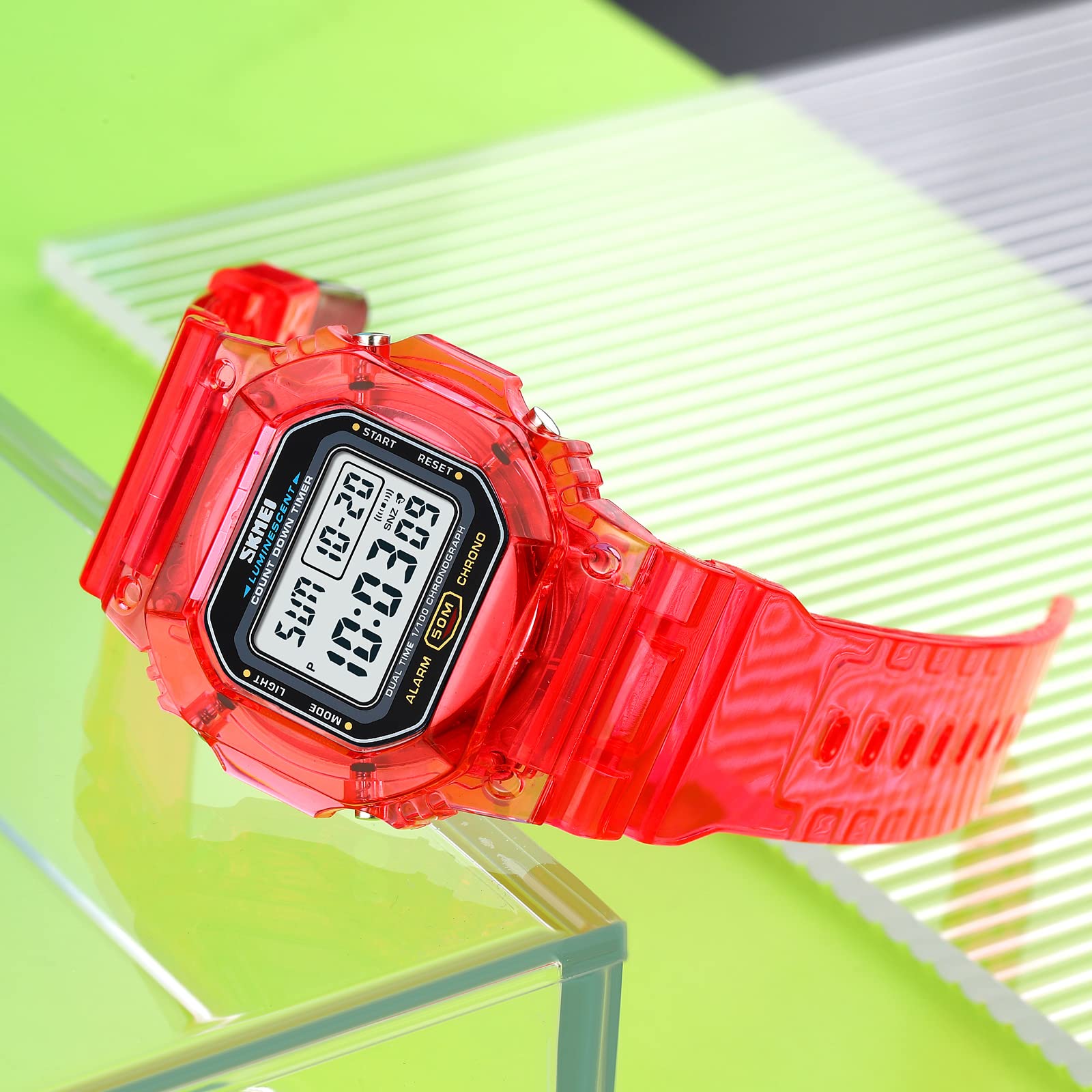 RNONDRY Unisex Digital Watch - Waterproof Clear Display with Date, Alarm & Countdown Timer - Sport Watch for Men, Women, Boys & Girls - Perfect for Swimming, Running & Outdoor Activities
