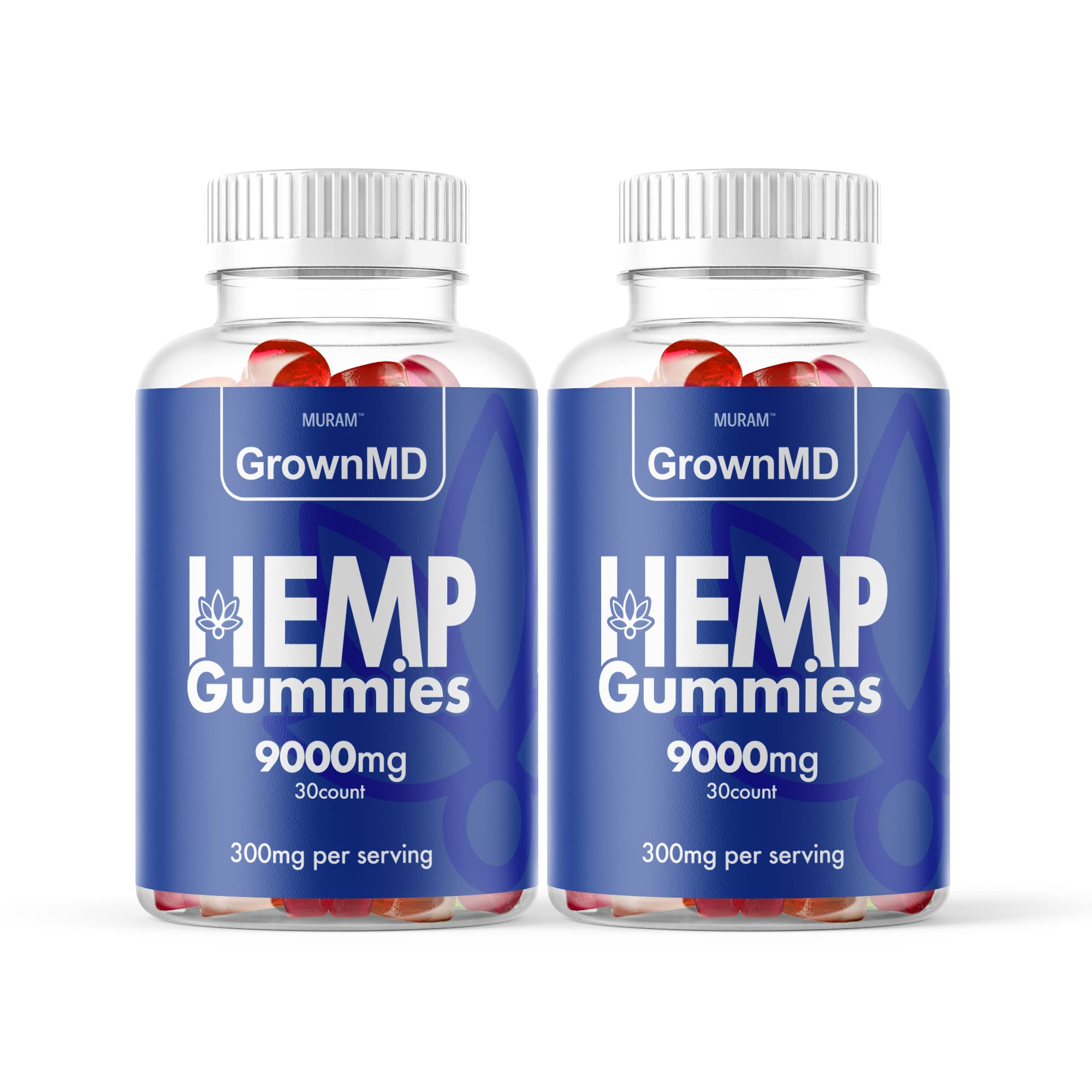 Grown MD Gummies (2 Pack) - Original Formula CBD Gummies for Stress Relief & Sleep Support - 60 Day Supply - Perfect for Nighttime Relaxation & Daily Wellness Routine