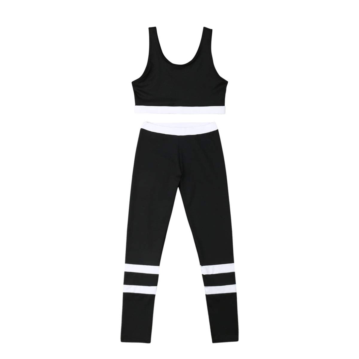 Women's 2-Piece Workout Set - High Waist Yoga Leggings & Sports Bra - Gym Tracksuit for Running, Yoga & Fitness Training
