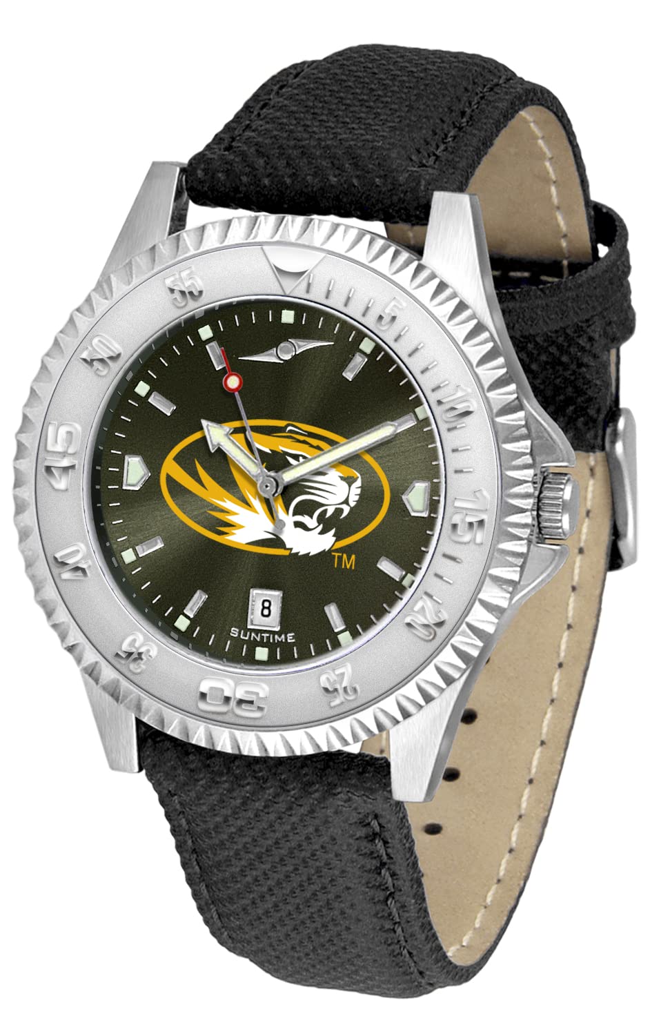Missouri Tigers Competitor AnoChrome Men's Sports Watch - Durable Stainless Steel Chronograph for Game Day, Work & Outdoor Activities