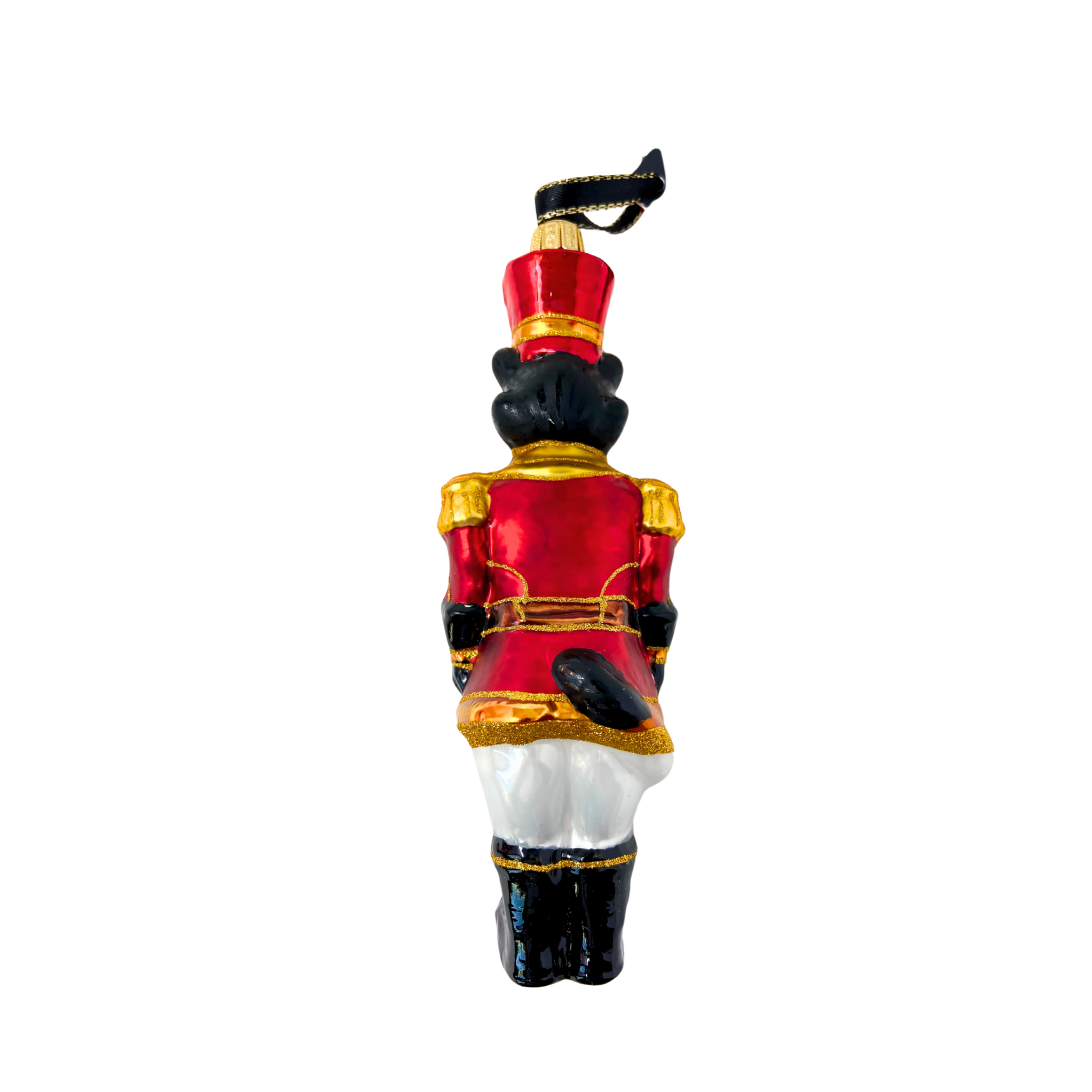 Handmade Blown Glass Bear Nutcracker Christmas Ornament - Perfect for Holiday Tree Decor, Gift Giving & Festive Home Decorations