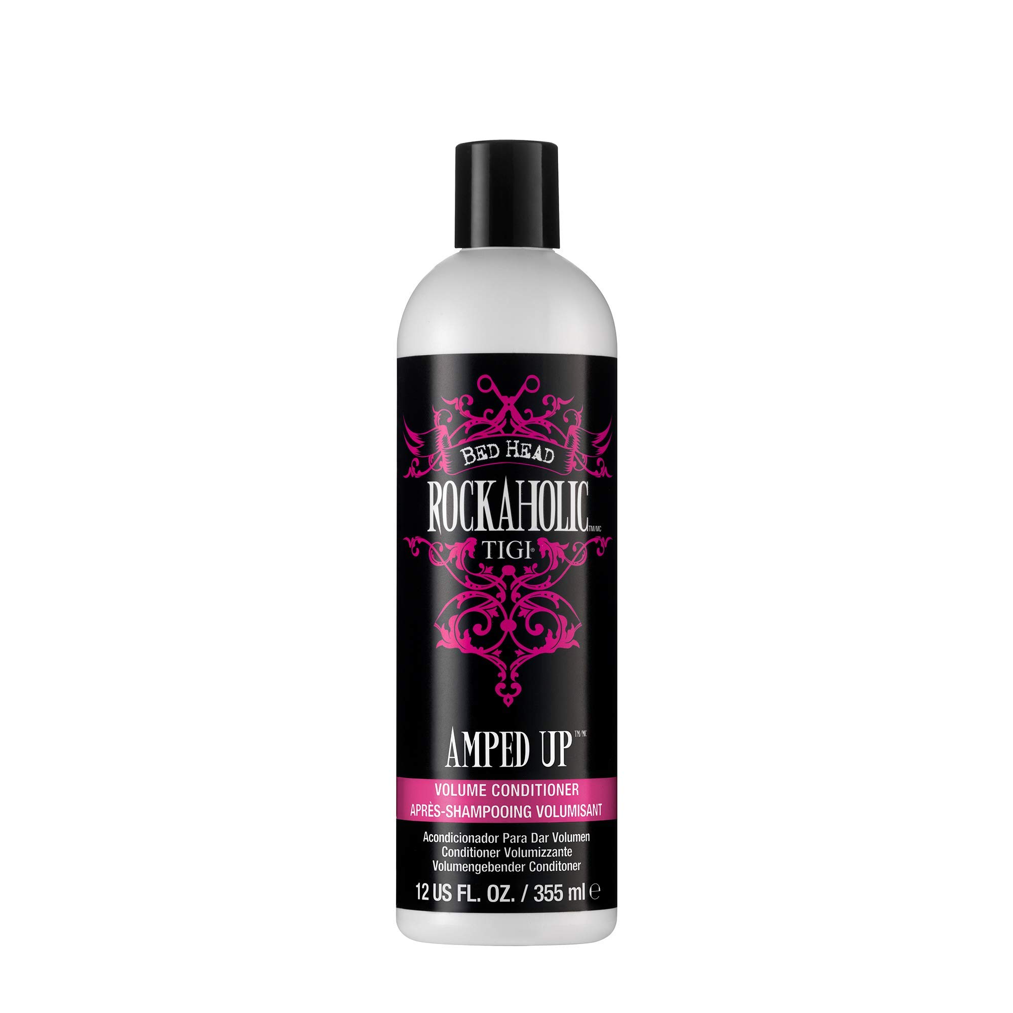 TIGI Rockaholic by Bed Head Amped Up Volume Conditioner 12 fl.oz - Volumizing Hair Conditioner for Fine & Flat Hair - Salon-Quality Hair Care for Bouncy, Full-Bodied Locks - Perfect for Daily Use & Styling