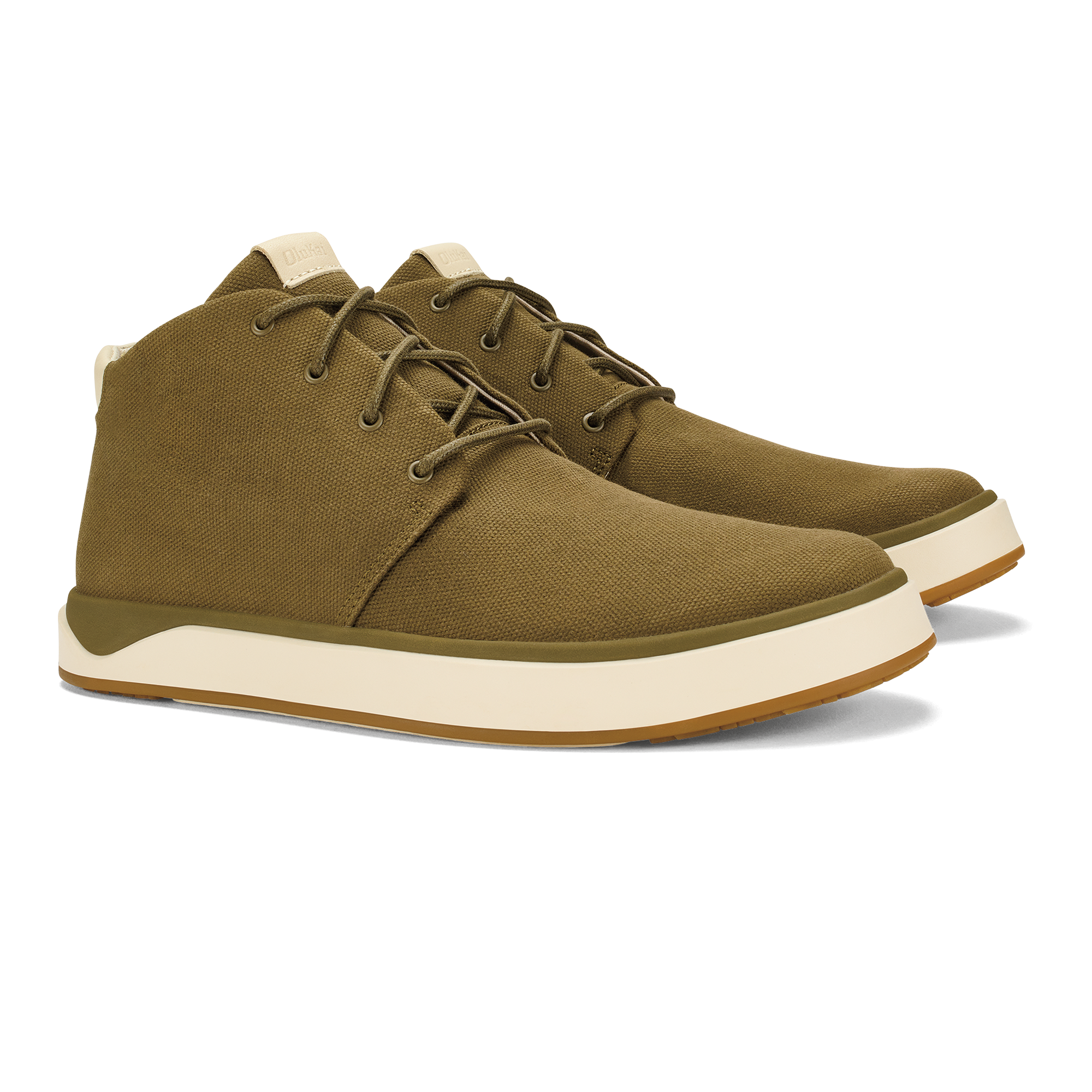 Men's Chukka Boots for Casual Wear - Papaku Olive Suede Ankle Boots for Walking, Travel & Outdoor Adventures