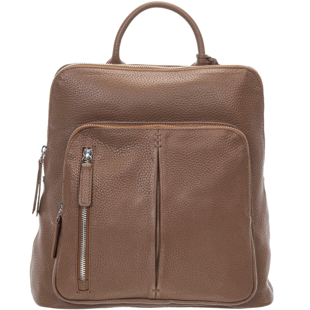 Mancini Pebbled Brigette Leather Backpack for Women - Stylish & Durable Genuine Leather Laptop Backpack - Perfect for Work, Travel & College