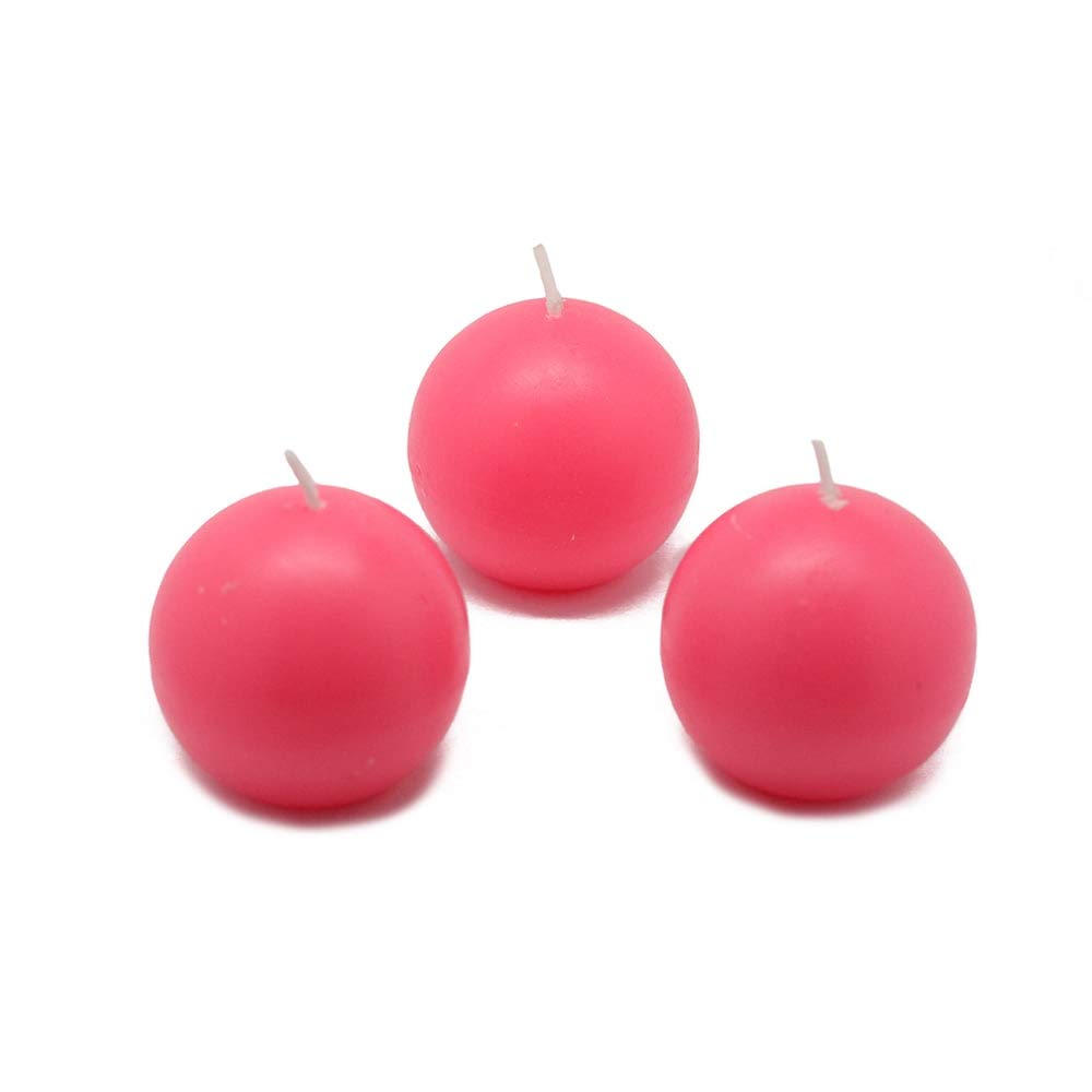Jeco 2 Inch Ivory Ball Candles - Bulk Pack of 96 Premium Wax Candles for Weddings, Parties, and Home Decor