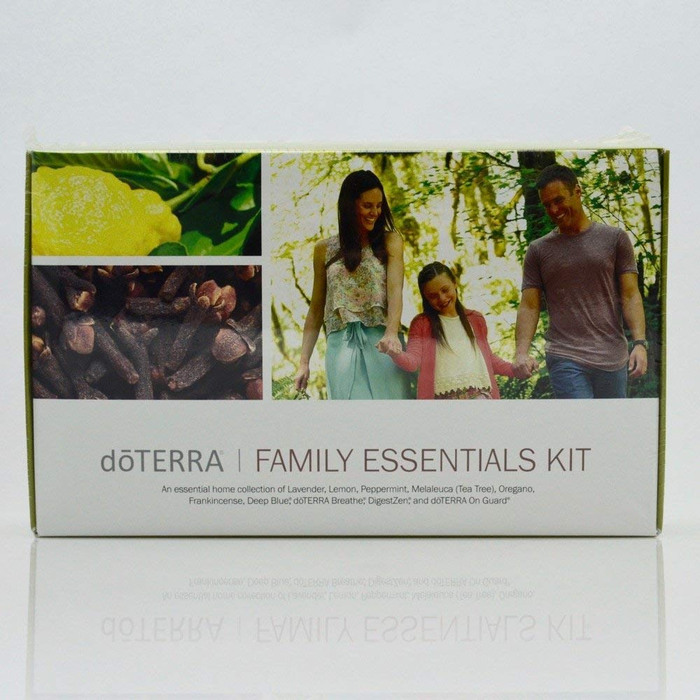 doTERRA Family Essential Kit - 10 Pure Essential Oils for Home, Wellness & Aromatherapy - Perfect for Diffusers, Massage & Stress Relief