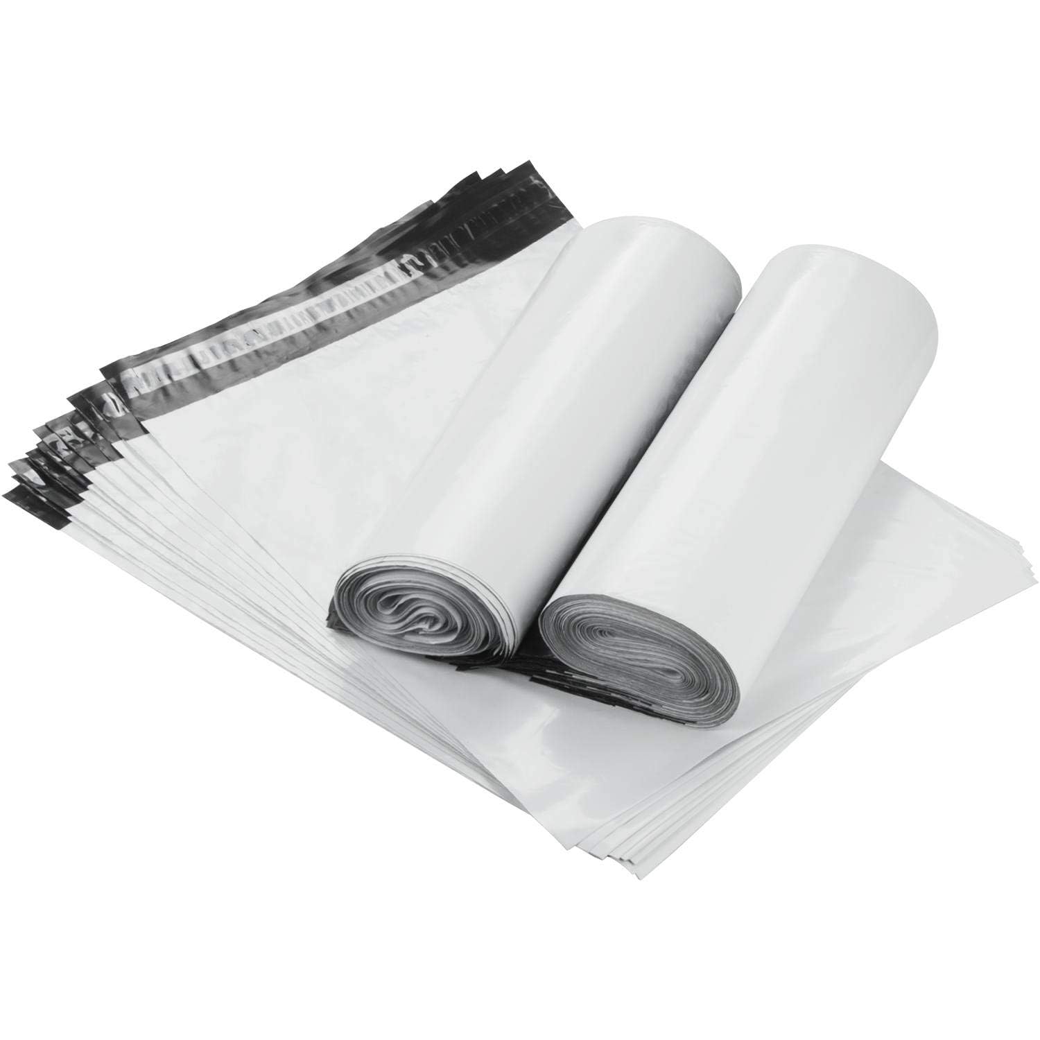 200 Pcs 11x14 Inch White Poly Mailers - Waterproof & Tear-Proof Self Seal Shipping Envelopes for Clothing, Soft Items & Ecommerce - Perfect for Online Stores, Boutiques & Small Business Shipping