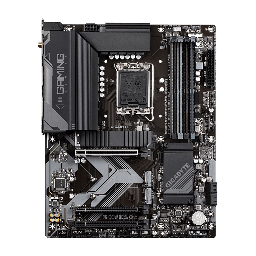 Gigabyte B760 Gaming X AX DDR4 LGA1700 ATX Motherboard - Intel 13th/12th Gen CPU Support, WiFi 6, PCIe 4.0, RGB Fusion - Perfect for Gaming PC Builds & High-Performance Workstations