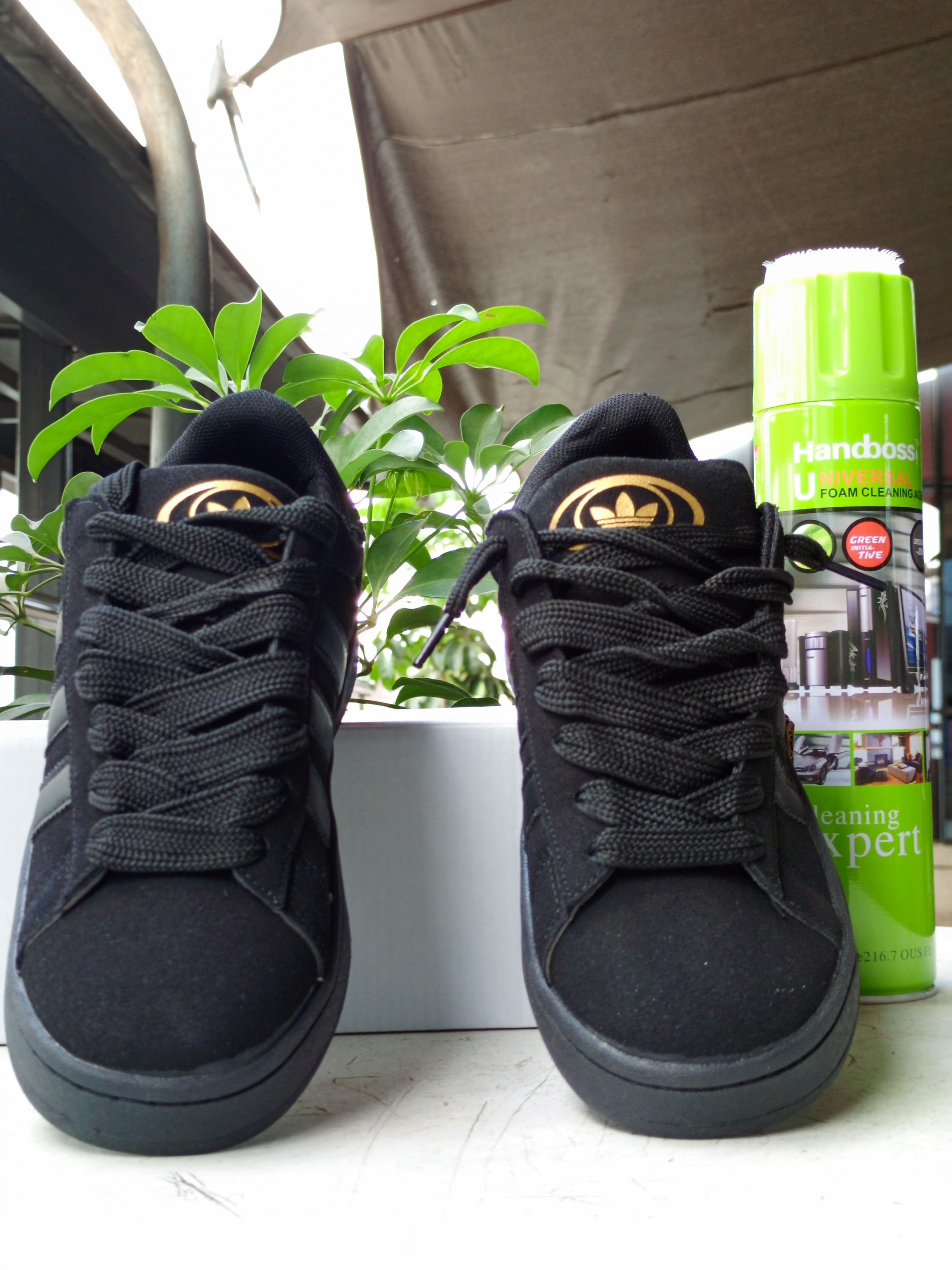 Adidas Campus Sneakers - Double Black & Gold Colorway | Men's & Women's Casual Shoes for Everyday Wear, Street Style & Gym Fashion