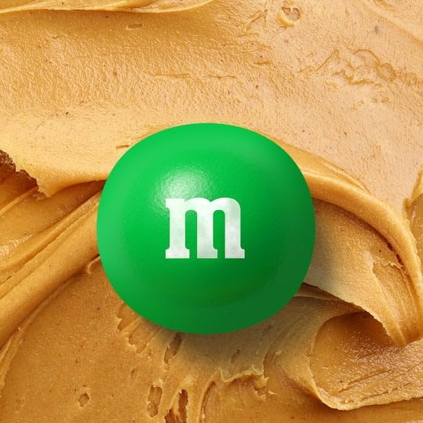 Peanut Butter M&M's Milk Chocolate Candies - 5.8oz (165g) Sharing Size Bag | Bulk Candy for Parties, Halloween Treats & Office Snacks | Includes Ice Pack for Fresh Delivery | Shipped from Canada