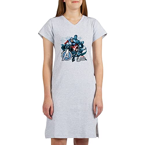 Captain America Avengers Graphic Nightshirt for Men & Women | Soft & Comfortable Sleepwear | Perfect for Marvel Fans, Gifts & Superhero Themed Parties